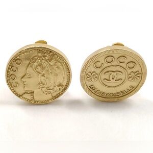 Chanel Coin Earrings